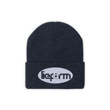Load image into Gallery viewer, lieform Knit Beanie (Black on White)