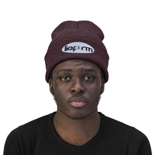 Load image into Gallery viewer, lieform Knit Beanie (Black on White)