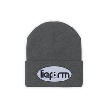 Load image into Gallery viewer, lieform Knit Beanie (Black on White)