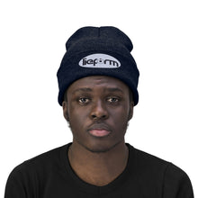 Load image into Gallery viewer, lieform Knit Beanie (Black on White)