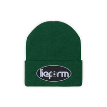 Load image into Gallery viewer, lieform Knit Beanie (White on Black)