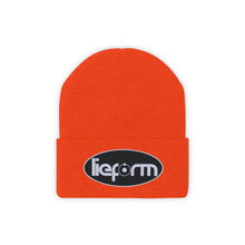 Load image into Gallery viewer, lieform Knit Beanie (White on Black)