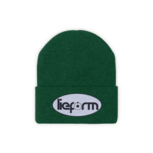 Load image into Gallery viewer, lieform Knit Beanie (Black on White)