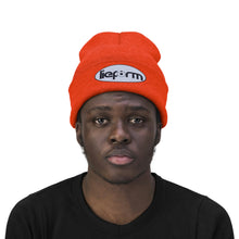 Load image into Gallery viewer, lieform Knit Beanie (Black on White)