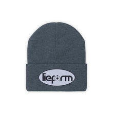 Load image into Gallery viewer, lieform Knit Beanie (Black on White)