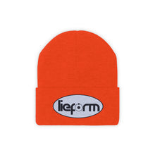 Load image into Gallery viewer, lieform Knit Beanie (Black on White)
